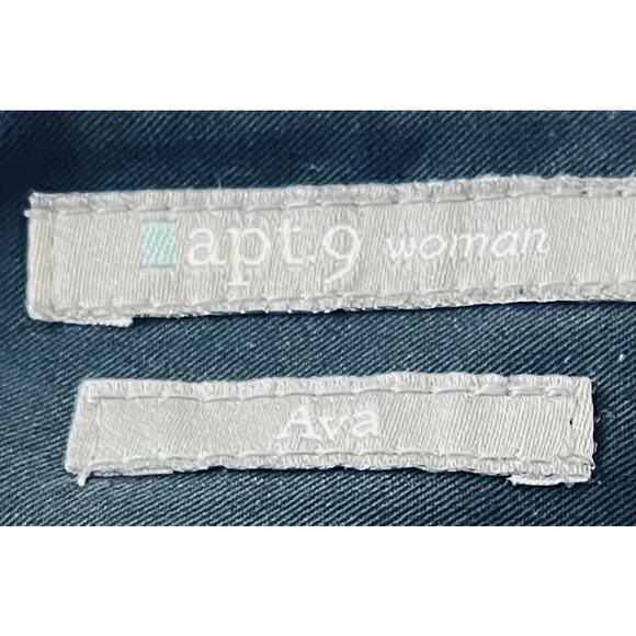 APT. 9 WOMAN (EVA) CAPRIS PANTS, WOMENS, 18W, NAVY BLUE - Picture 9 of 11